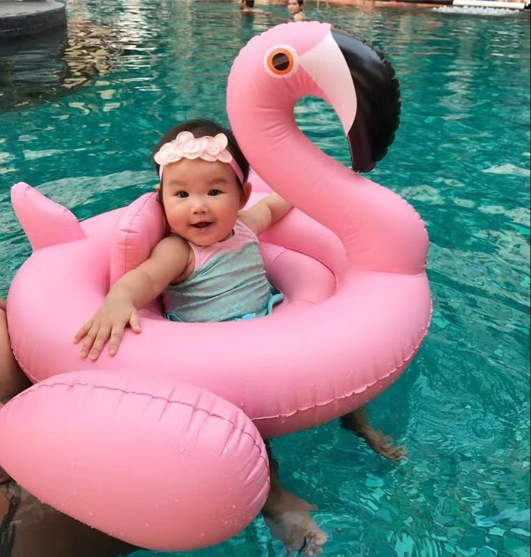 Boia insuflavel para bebés - Flamingo