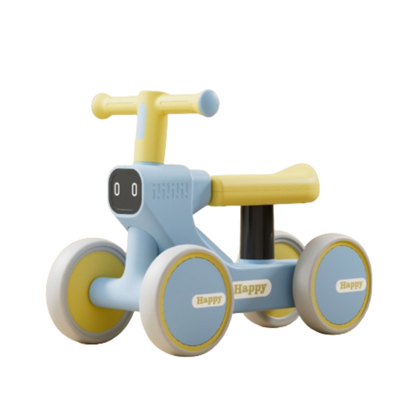 Bicicleta de Equilíbrio de 4 Rodas para Bebé - Azul
