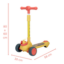 Trotinete de 3 Rodas para Criança - Amarelo