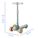 Trotinete de 3 Rodas para Criança - Azul