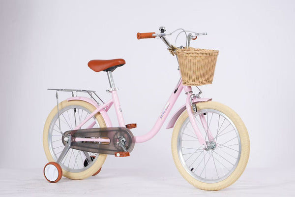 Bicicleta para Crianças Vintage - Rosa (Idade Recomendada: 5 a 7 Anos - Roda 16")