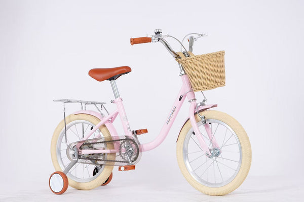 Bicicleta para Crianças Vintage - Rosa (Idade Recomendada: 3 a 6 Anos - Roda 14")