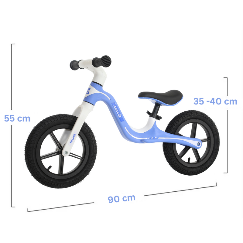Bicicleta de Equilíbrio para Criança - Azul e Branco