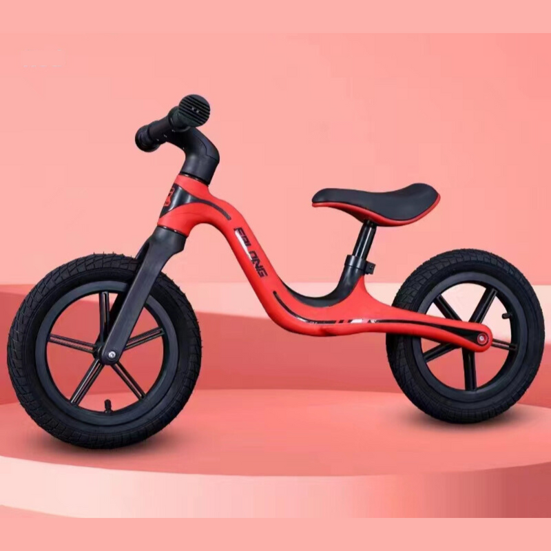 Bicicleta de Equilíbrio para Criança - Vermelho e Preto
