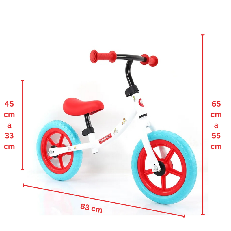 Bicicleta de Equilíbrio para Criança - Branco