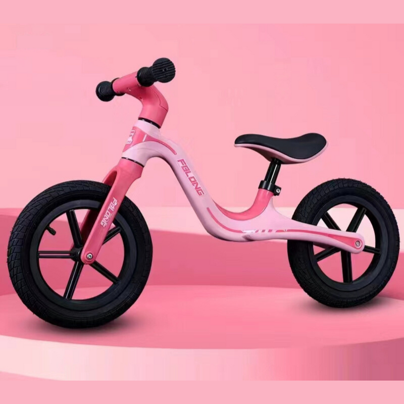 Bicicleta de Equilíbrio para Criança - Rosa e Preto