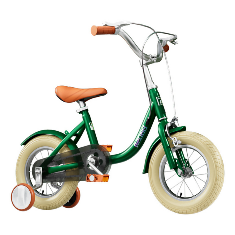 Bicicleta para Crianças Vintage - Verde (Idade Recomendada: 3 a 6 Anos - Roda 14")