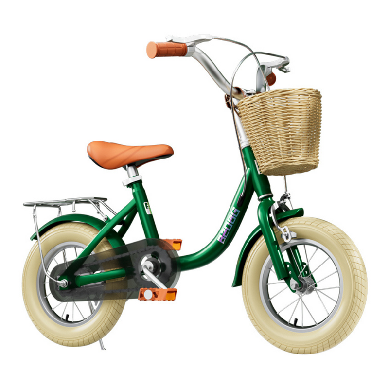 Bicicleta para Crianças Vintage - Verde (Idade Recomendada: 3 a 6 Anos - Roda 14")
