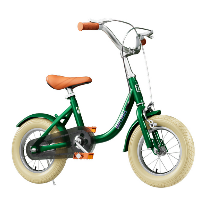 Bicicleta para Crianças Vintage - Verde (Idade Recomendada: 3 a 6 Anos - Roda 14")