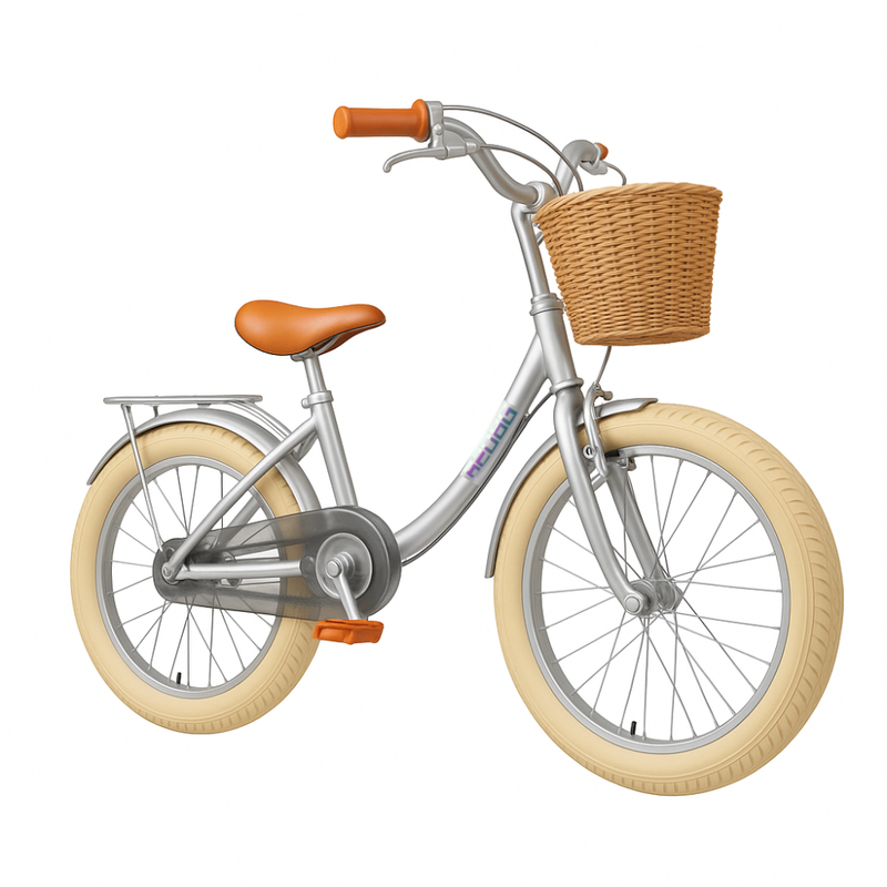 Bicicleta criança Vintage Cinza 18"