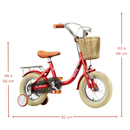 Bicicleta criança Vintage Vermelho