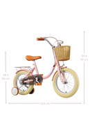 Bicicleta para Crianças Vintage - Rosa (Idade Recomendada: 3 a 6 Anos - Roda 14")
