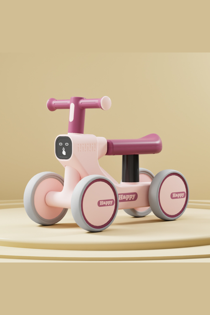 Bicicleta Bebé 4 rodas Rosa