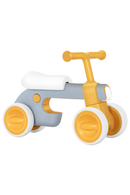 Bicicleta de Equilíbrio de 4 Rodas para Bebé - Cinza e Amarelo