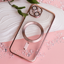 Capa Transparente com MagSafe para iPhone 13 - Rosa Dourado