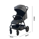 Carrinho de Bebé A7 - Cinzento
