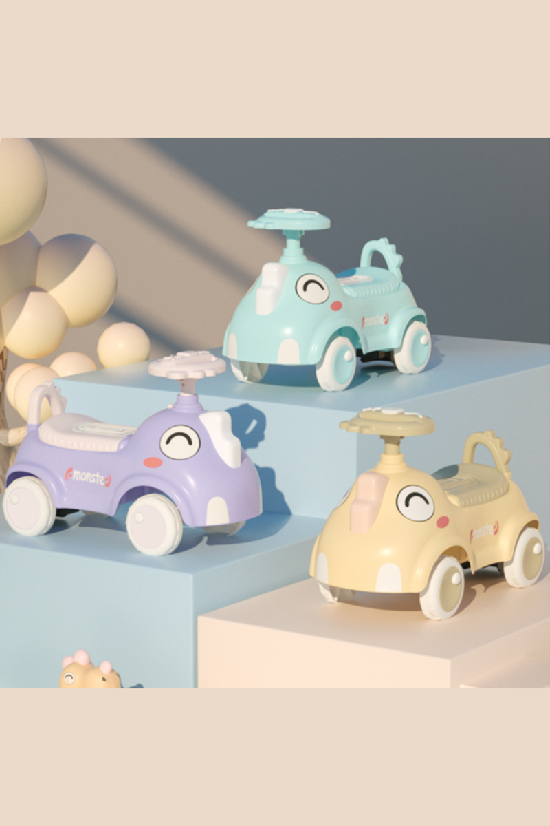 4-Wheel Balance Car for Babies - Yellow