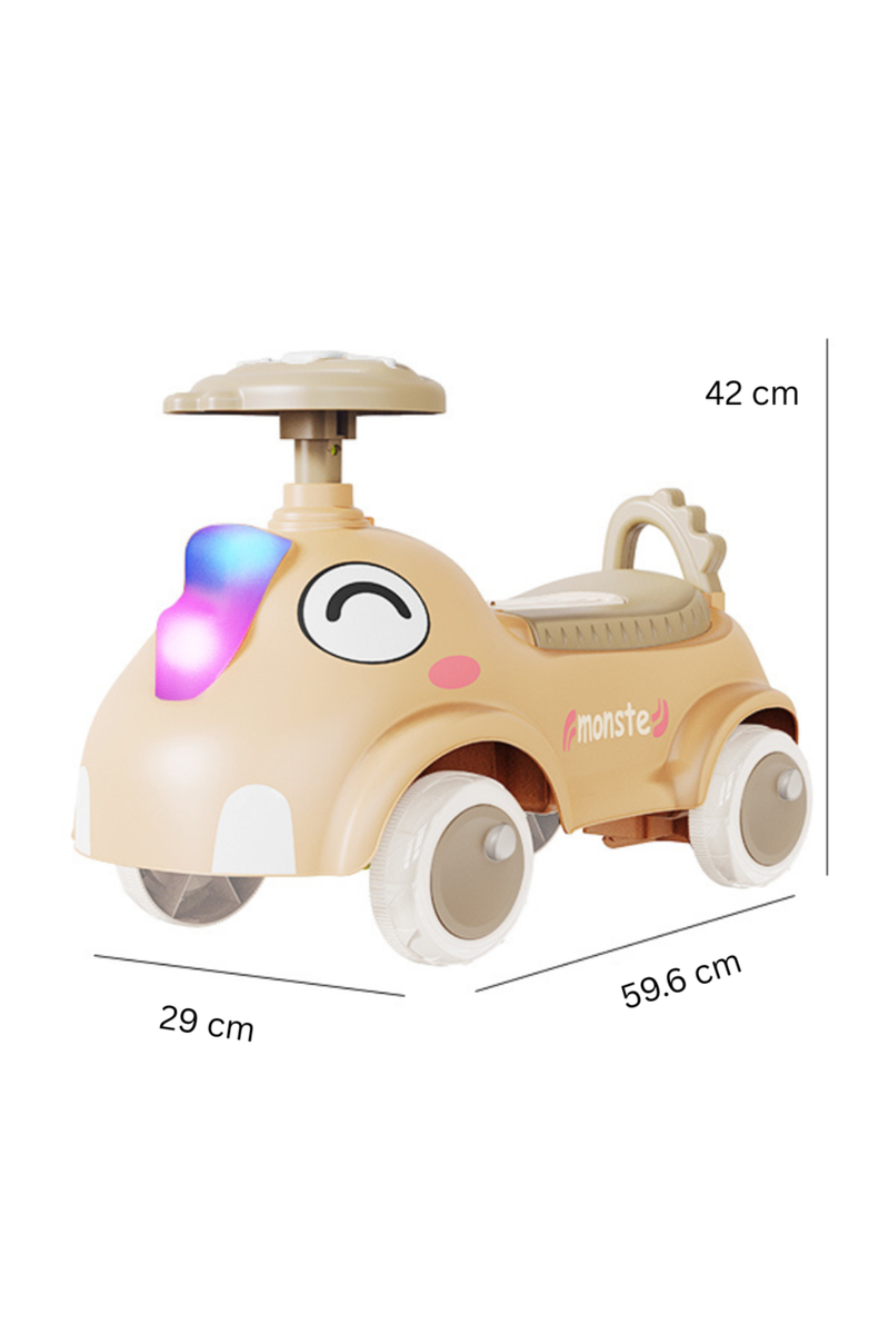 4-Wheel Balance Car for Babies - Yellow