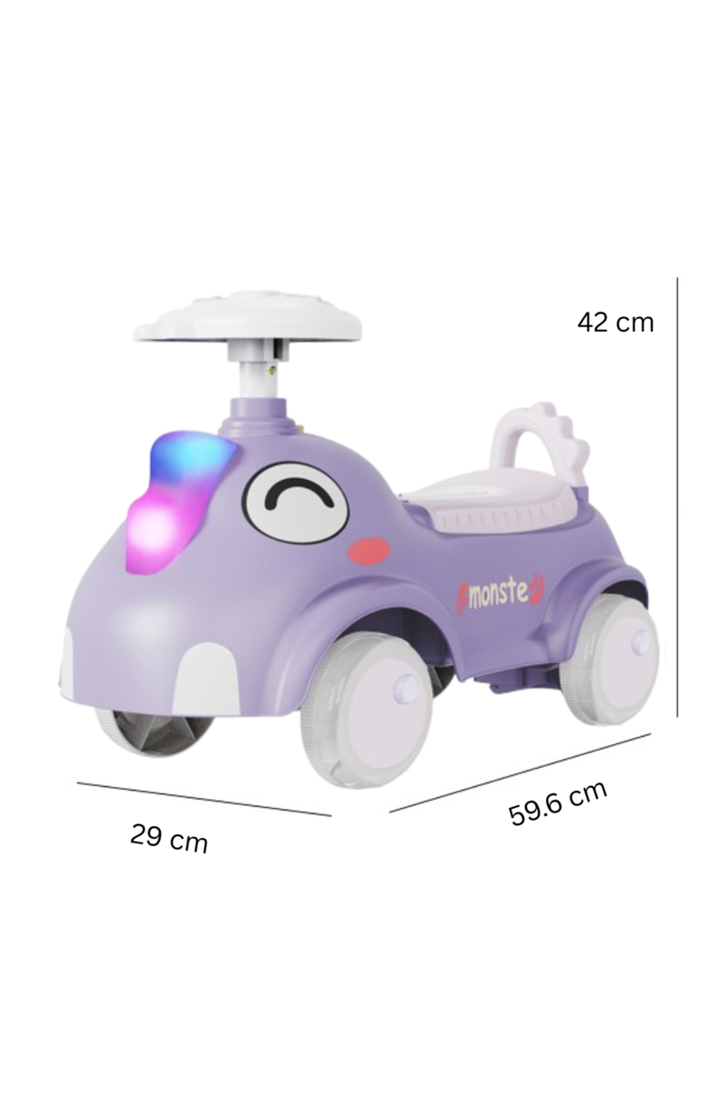 4-Wheel Balance Car for Babies - Purple