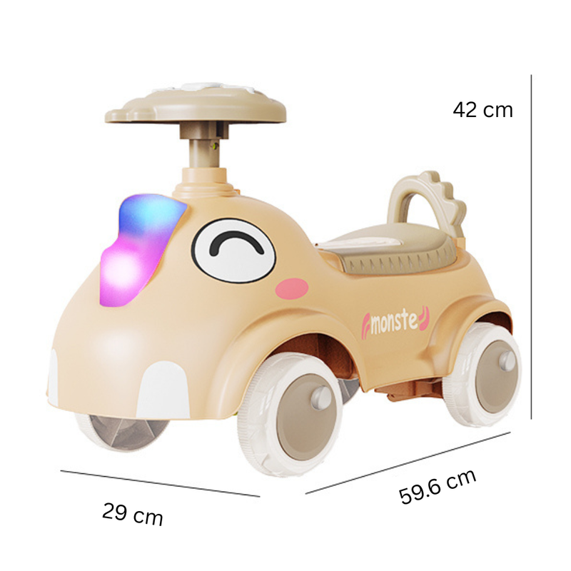 4-Wheel Balance Car for Babies - Yellow