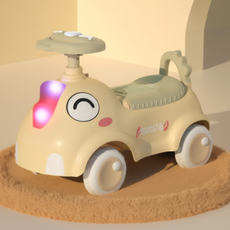 4-Wheel Balance Car for Babies - Yellow