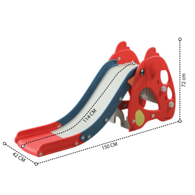 Escorrega Infantil para Criança - Vermelho e Azul