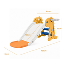 Escorrega Infantil para Criança (106cm) - Amarelo e Azul