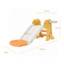 Children's Slide for Kids (106 cm) - Yellow and Orange