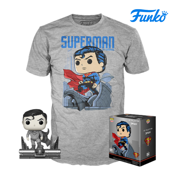 Funko POP! Tees Superman (Black And White) Special Edition (DC Collection By Jim Lee) (M)