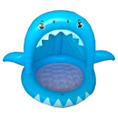 Piscina Insuflável Infantil com Irrigador de Água - Tubarão Azul