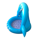 Piscina Insuflável Infantil com Irrigador de Água - Tubarão Azul