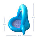 Piscina Insuflável Infantil com Irrigador de Água - Tubarão Azul