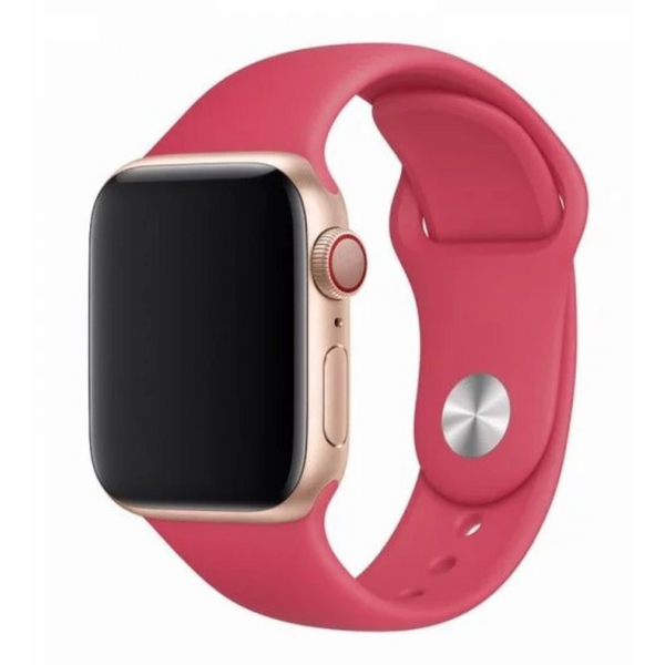 Pulseira para Apple Watch (44mm) - Silicone Vermelho