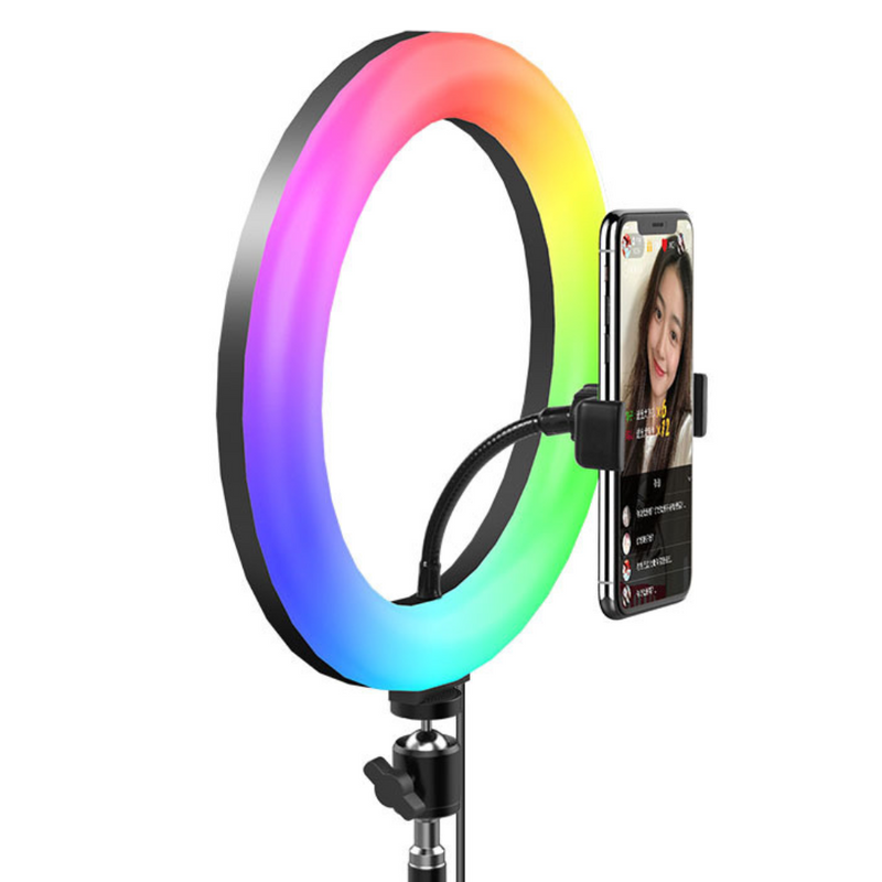 Tripé com Ring Light RGB para Smartphone ST7026