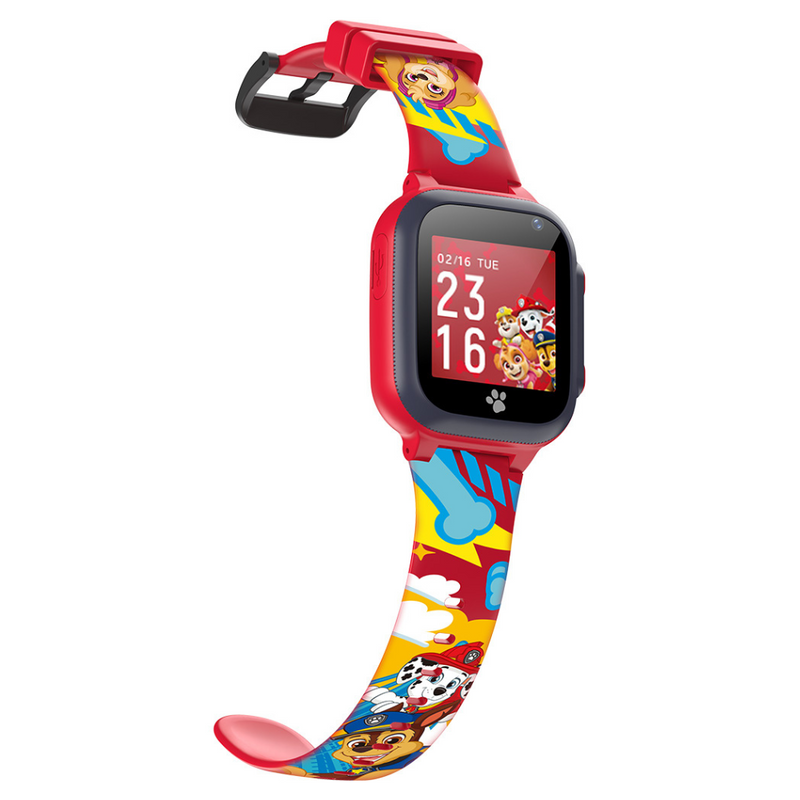 Smartwatch Infantil Patrulha Pata KW-60 - Vermelho (Equipa Patrulha Pata)