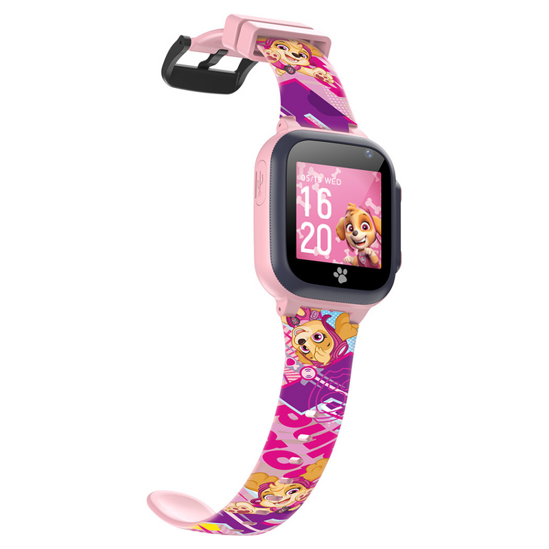 Smartwatch Infantil Patrulha Pata KW-60 - Rosa (Skye)