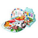 Tapete de Atividades para Bebé com Piano Musical - Ursinho Azul