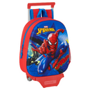 Mochila com Trolley 3D Spiderman (Spiderman - 32 cm)
