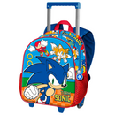 Mochila com Trolley 3D Team Sonic (Sonic The Hedgehog  - 34 cm)