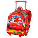 Mochila com Trolley 3D Piston Cup Lightning McQueen (Cars  - 34 cm)