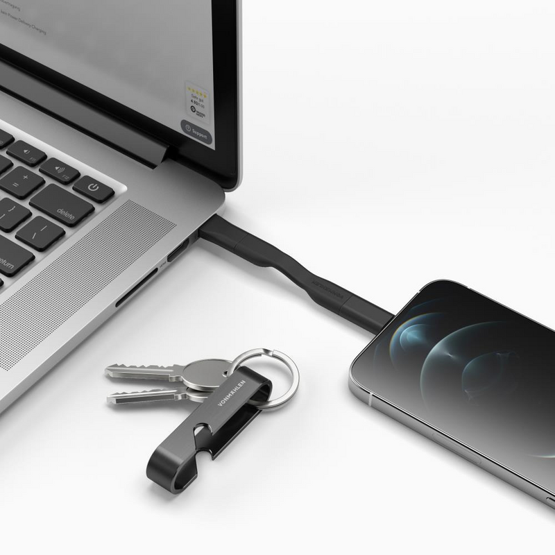 Cabo Multifunções High Six (USB-C - Micro USB - Lightning) - Preto