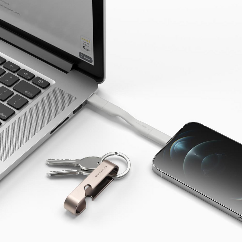 Cabo Multifunções High Six (USB-C - Micro USB - Lightning) - Rosa Dourado