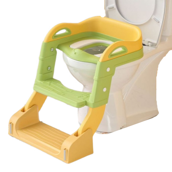 Assento Redutor Infantil com Escadas para WC - Verde Claro