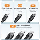 3 em 1 Thunder 1,2 m - CA/8790 Preto